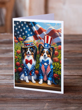 Load image into Gallery viewer, All American Papillon Greeting Cards - Blank Note Cards – 8-Pack of Artist-Designed Cards with Envelopes