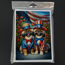 Load image into Gallery viewer, All American Pekingese Greeting Cards - Blank Note Cards – 8-Pack of Artist-Designed Cards with Envelopes