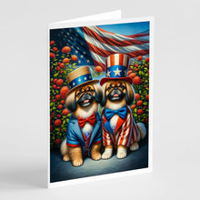 Load image into Gallery viewer, All American Pekingese Greeting Cards - Blank Note Cards – 8-Pack of Artist-Designed Cards with Envelopes