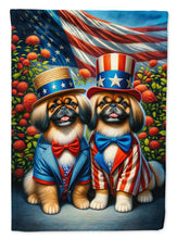 Load image into Gallery viewer, All American Pekingese Garden Flag –  Dogs with American Flag Background by Caroline’s Treasures