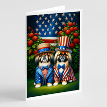 Load image into Gallery viewer, All American Pekingese Greeting Cards - Blank Note Cards – 8-Pack of Artist-Designed Cards with Envelopes