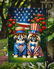 Load image into Gallery viewer, All American Pekingese Garden Flag –  Dogs with American Flag Background by Caroline’s Treasures