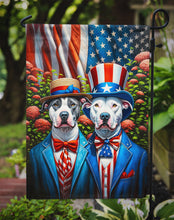 Load image into Gallery viewer, All American Pit Bull Terrier Garden Flag –  Dogs with American Flag Background by Caroline’s Treasures