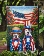 Load image into Gallery viewer, All American Pit Bull Terrier Garden Flag –  Dogs with American Flag Background by Caroline’s Treasures