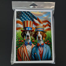 Load image into Gallery viewer, All American Pointer Greeting Cards - Blank Note Cards – 8-Pack of Artist-Designed Cards with Envelopes