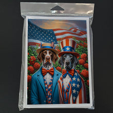 Load image into Gallery viewer, All American Pointer Greeting Cards - Blank Note Cards – 8-Pack of Artist-Designed Cards with Envelopes