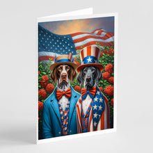 Load image into Gallery viewer, All American Pointer Greeting Cards - Blank Note Cards – 8-Pack of Artist-Designed Cards with Envelopes