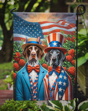 Load image into Gallery viewer, All American Pointer Garden Flag –  Dogs with American Flag Background by Caroline’s Treasures