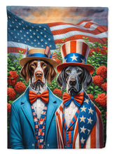 Load image into Gallery viewer, All American Pointer Garden Flag –  Dogs with American Flag Background by Caroline’s Treasures