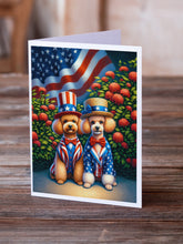 Load image into Gallery viewer, All American Poodle Greeting Cards - Blank Note Cards – 8-Pack of Artist-Designed Cards with Envelopes