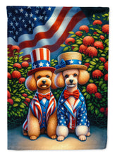Load image into Gallery viewer, All American Poodle Garden Flag –  Dogs with American Flag Background by Caroline’s Treasures