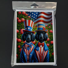 Load image into Gallery viewer, All American Poodle Greeting Cards - Blank Note Cards – 8-Pack of Artist-Designed Cards with Envelopes