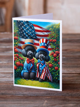 Load image into Gallery viewer, All American Poodle Greeting Cards - Blank Note Cards – 8-Pack of Artist-Designed Cards with Envelopes