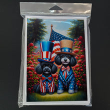 Load image into Gallery viewer, All American Poodle Greeting Cards - Blank Note Cards – 8-Pack of Artist-Designed Cards with Envelopes