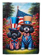 Load image into Gallery viewer, All American Poodle Garden Flag –  Dogs with American Flag Background by Caroline’s Treasures