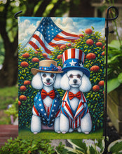 Load image into Gallery viewer, All American Poodle Garden Flag –  Dogs with American Flag Background by Caroline’s Treasures