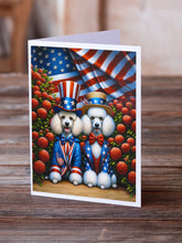 Load image into Gallery viewer, All American Poodle Greeting Cards - Blank Note Cards – 8-Pack of Artist-Designed Cards with Envelopes