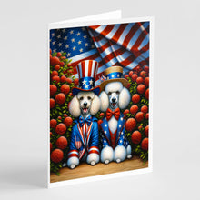Load image into Gallery viewer, All American Poodle Greeting Cards - Blank Note Cards – 8-Pack of Artist-Designed Cards with Envelopes