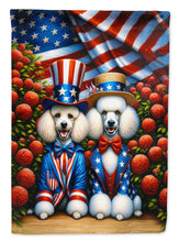 Load image into Gallery viewer, All American Poodle Garden Flag –  Dogs with American Flag Background by Caroline’s Treasures