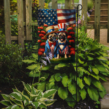 Load image into Gallery viewer, All American Pug Garden Flag –  Dogs with American Flag Background by Caroline’s Treasures