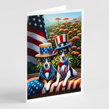 Load image into Gallery viewer, All American Rat Terrier Greeting Cards - Blank Note Cards – 8-Pack of Artist-Designed Cards with Envelopes