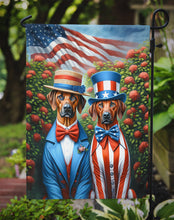Load image into Gallery viewer, All American Rhodesian Ridgeback Garden Flag –  Dogs with American Flag Background by Caroline’s Treasures