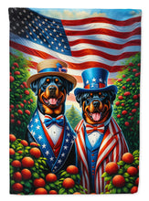 Load image into Gallery viewer, All American Rottweiler Garden Flag –  Dogs with American Flag Background by Caroline’s Treasures