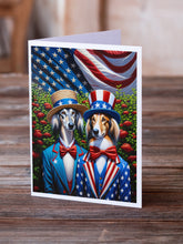 Load image into Gallery viewer, All American Saluki Greeting Cards - Blank Note Cards – 8-Pack of Artist-Designed Cards with Envelopes