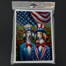 Load image into Gallery viewer, All American Saluki Greeting Cards - Blank Note Cards – 8-Pack of Artist-Designed Cards with Envelopes