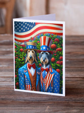 Load image into Gallery viewer, All American Scottish Deerhound Greeting Cards - Blank Note Cards – 8-Pack of Artist-Designed Cards with Envelopes