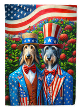 Load image into Gallery viewer, All American Scottish Deerhound Garden Flag –  Dogs with American Flag Background by Caroline’s Treasures