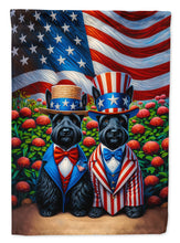 Load image into Gallery viewer, All American Scottish Terrier Garden Flag –  Dogs with American Flag Background by Caroline’s Treasures