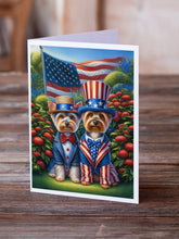 Load image into Gallery viewer, All American Silky Terrier Greeting Cards - Blank Note Cards – 8-Pack of Artist-Designed Cards with Envelopes
