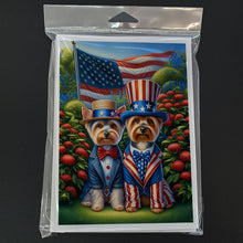 Load image into Gallery viewer, All American Silky Terrier Greeting Cards - Blank Note Cards – 8-Pack of Artist-Designed Cards with Envelopes