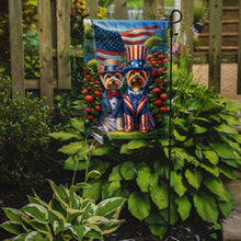 Load image into Gallery viewer, All American Silky Terrier Garden Flag –  Dogs with American Flag Background by Caroline’s Treasures