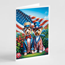 Load image into Gallery viewer, All American Silky Terrier Greeting Cards - Blank Note Cards – 8-Pack of Artist-Designed Cards with Envelopes