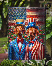 Load image into Gallery viewer, All American Vizsla Garden Flag –  Dogs with American Flag Background by Caroline’s Treasures
