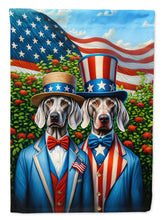 Load image into Gallery viewer, All American Weimaraner Garden Flag –  Dogs with American Flag Background by Caroline’s Treasures