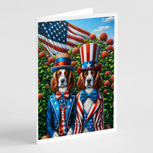 Load image into Gallery viewer, All American Welsh Springer Spaniel Greeting Cards - Blank Note Cards – 8-Pack of Artist-Designed Cards with Envelopes