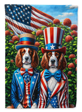 Load image into Gallery viewer, All American Welsh Springer Spaniel Garden Flag –  Dogs with American Flag Background by Caroline’s Treasures