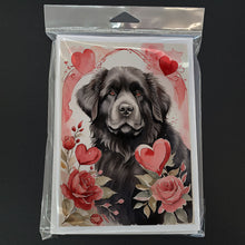 Load image into Gallery viewer, Newfoundland Valentine Roses Greeting Cards - Blank Note Cards – 8-Pack of Artist-Designed Cards with Envelopes