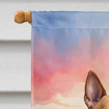 Load image into Gallery viewer, Basenji Two Hearts House Flag