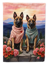 Load image into Gallery viewer, Belgian Malinois Two Hearts House Flag