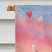 Load image into Gallery viewer, Bull Terrier Two Hearts House Flag