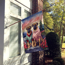Load image into Gallery viewer, Bullmastiff Two Hearts House Flag