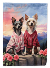 Load image into Gallery viewer, Chinese Crested Two Hearts House Flag