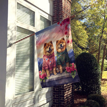 Load image into Gallery viewer, Chow Chow Two Hearts House Flag