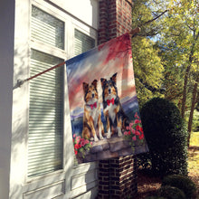 Load image into Gallery viewer, Collie Two Hearts House Flag