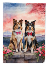 Load image into Gallery viewer, Collie Two Hearts House Flag