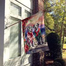 Load image into Gallery viewer, Dalmatian Two Hearts House Flag